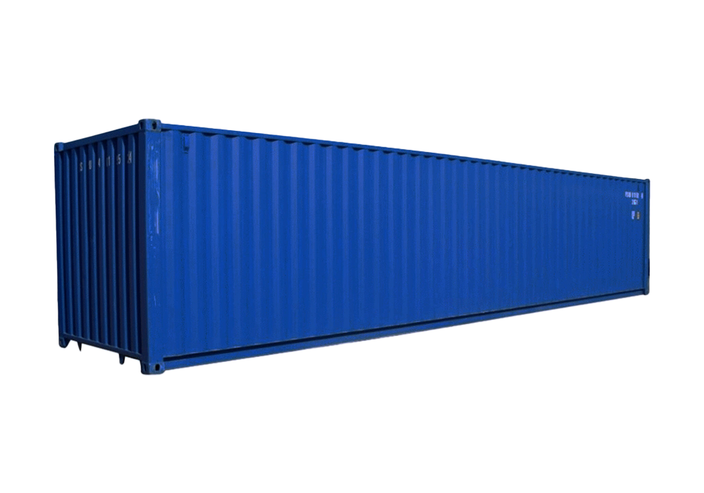 40 high cube dry container
